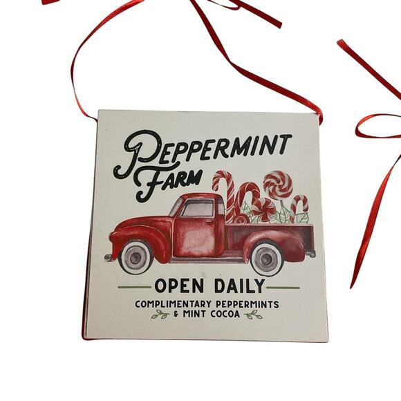 3 Peppermint Ornaments Candy Cane Themed Christmas Nostalgic Vintage Style - Picture 4 of 5
